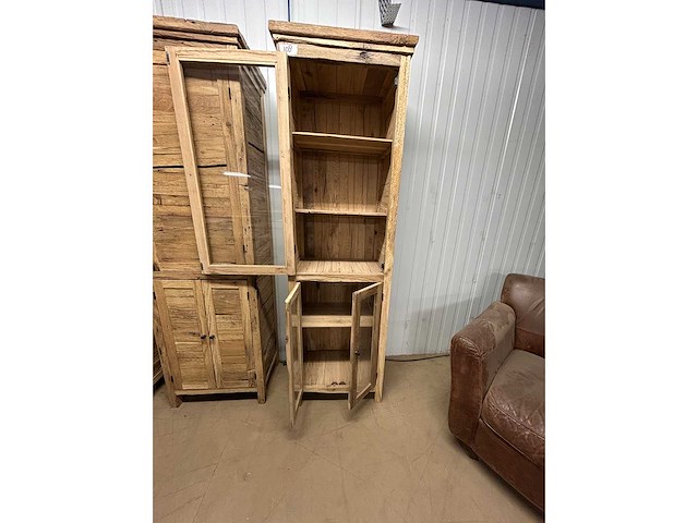 Vitrinekast oud eiken - afbeelding 4 van  4