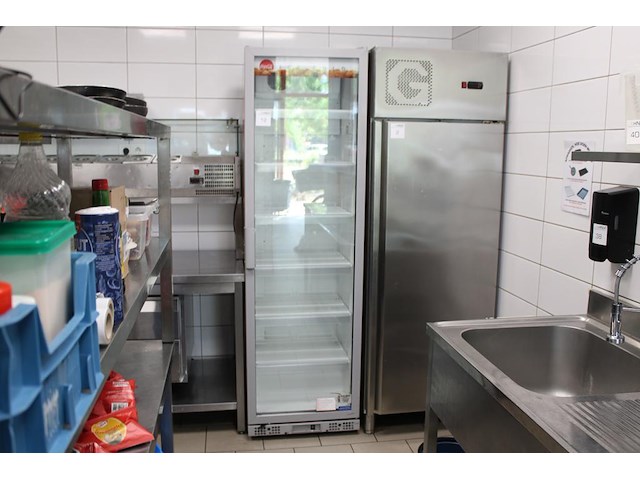 Vitrinekoelkast frigo glass type plus-450, afm. 60 x 65 x 200 cm. - afbeelding 1 van  3
