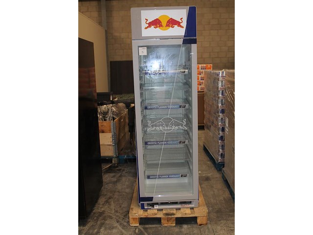 Vitrinekoelkast red bull liebherr gdc mega non ccr xx. 371 liter. afmeting 65 x 70 x 200 cm. - afbeelding 2 van  8