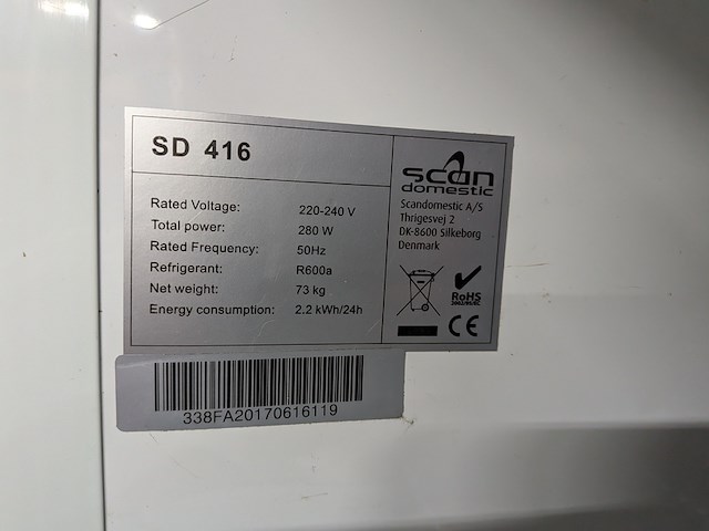 Vitrinekoelkast scandomestic, sd 416 - afbeelding 5 van  6