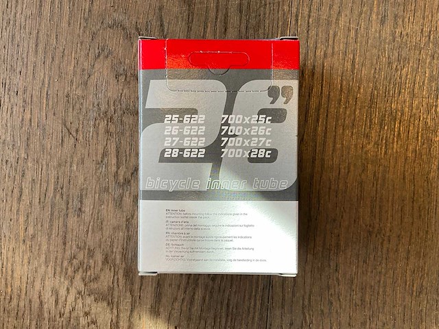 Vittoria competition 25/28-622 fv presta ventiel 48mm binnenband (10x) - afbeelding 3 van  3