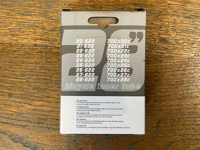 Vittoria standard 700x20/28c fv presta ventiel 60mm binnenband (9x) - afbeelding 2 van  3