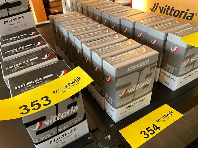 Vittoria standard 700x20/28c fv presta ventiel 60mm binnenband (9x) - afbeelding 3 van  3