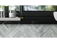Viva metal brick grey glans wandtegel 6x24 cm 5,7 m² - afbeelding 1 van  3