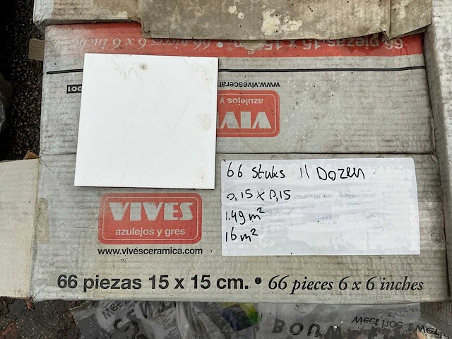 Vives - iso 9001 - 15x15 - 16 m2 - partij wandtegel - afbeelding 4 van  4
