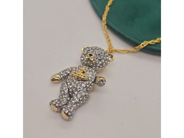 Vivienne westwood goldplated saturn teddy bear collier - afbeelding 3 van  6