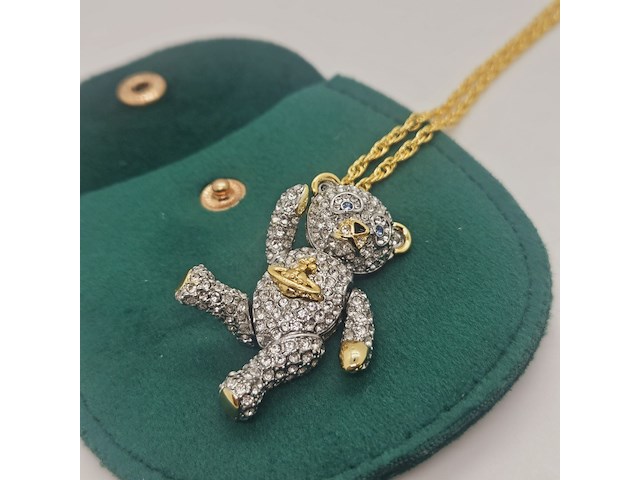 Vivienne westwood goldplated saturn teddy bear collier - afbeelding 4 van  6