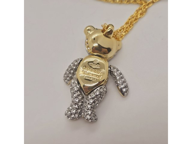 Vivienne westwood goldplated saturn teddy bear collier - afbeelding 5 van  6