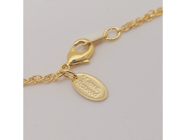 Vivienne westwood goldplated saturn teddy bear collier - afbeelding 6 van  6