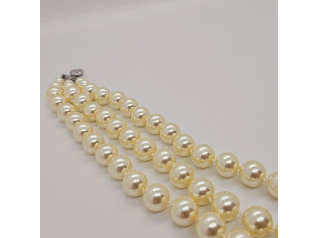 Vivienne westwood parelketting met steentjes - afbeelding 6 van  9