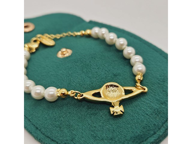 Vivienne westwood saturn parel armband - afbeelding 3 van  5