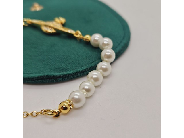 Vivienne westwood saturn parel armband - afbeelding 4 van  5