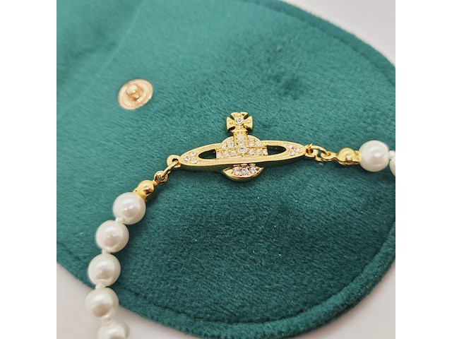 Vivienne westwood saturn parel armband - afbeelding 5 van  5