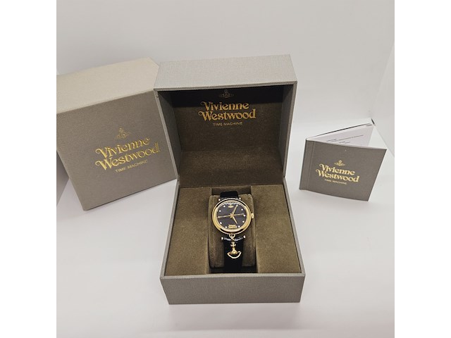 Vivienne westwood trafalgar goldplated horloge. - afbeelding 1 van  10