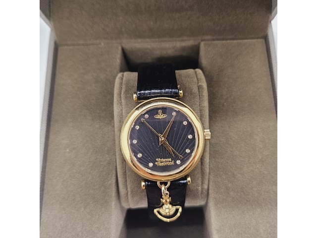 Vivienne westwood trafalgar goldplated horloge. - afbeelding 3 van  10