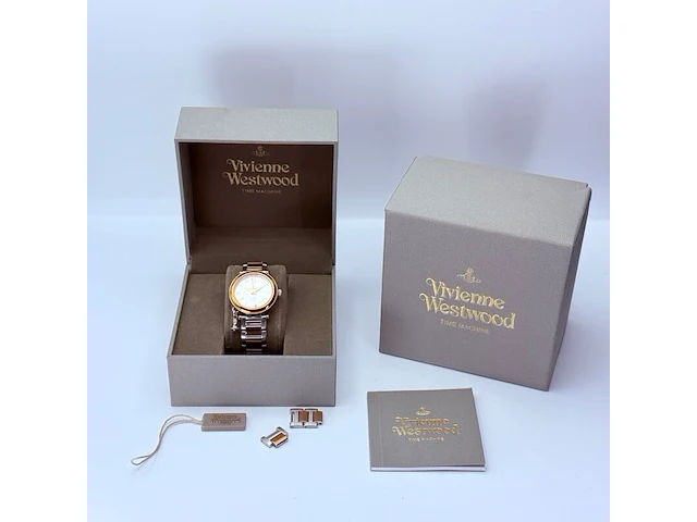 Vivienne westwood vv006rssl time machine two tone horloge - afbeelding 6 van  13