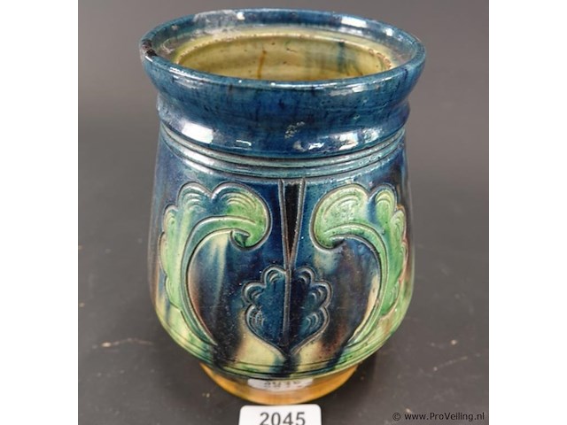 Vlaams aardewerk (potterie flamande) kan art-nouveau - afbeelding 1 van  5