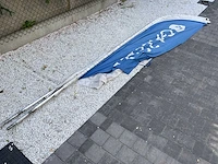 Vlag met voet (3x)