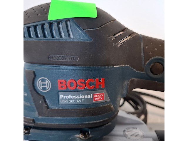 Vlakschuurmachine - 230mm - 230v, bosch, gss 280 ave, 2023 - afbeelding 4 van  6