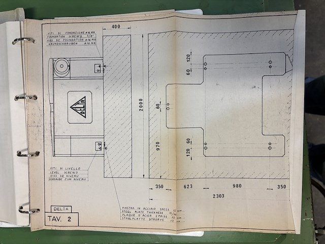 Vlakslijpmachine , delta, tp 1200/500, 1986 - afbeelding 26 van  36