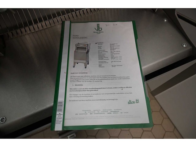 Vlb - pano 45 - 12,5mm - rvs automatische broodsnijmachine - afbeelding 7 van  7
