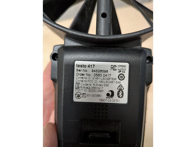 Vleugelrad-anemometer, testo, 417 - afbeelding 9 van  12