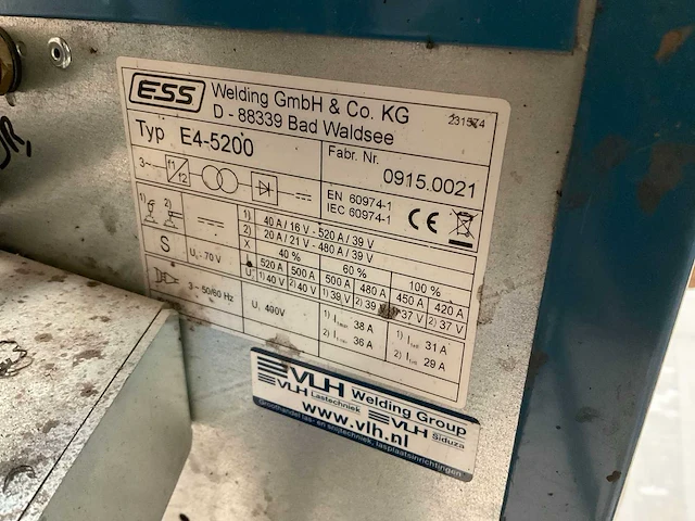 Vlh e4-5200 mig lasapparaat - afbeelding 8 van  10
