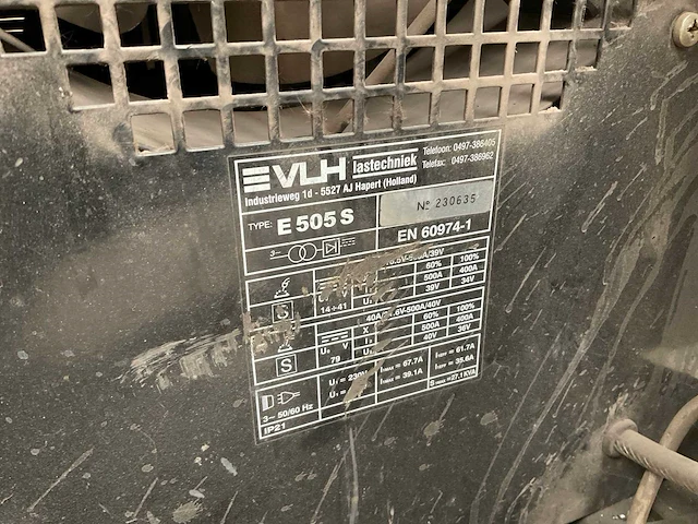 Vlh e505s mig lasapparaat met regelunit op zwenkarm - afbeelding 14 van  17