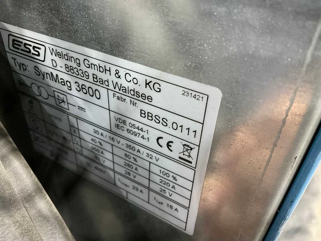 Vlh ess synmag 3600 mig lasapparaat - afbeelding 7 van  7