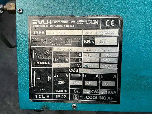 Vlh tig160 hf tig-lasmachine - afbeelding 6 van  6