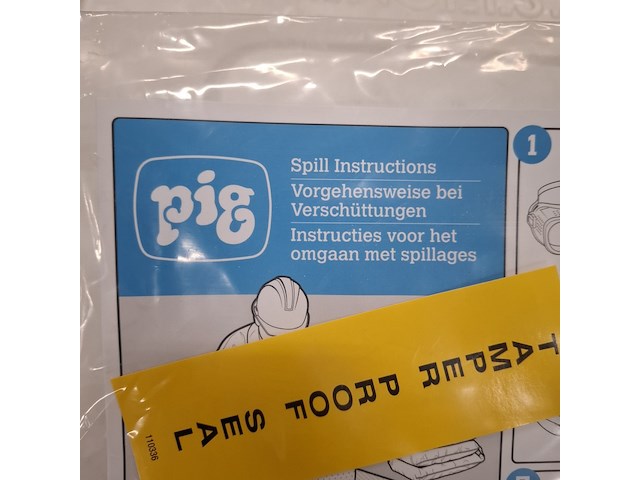 Vloeistof opruimkit pig, spill kit - afbeelding 5 van  5