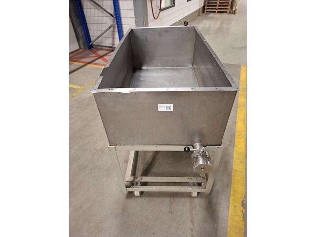 Vloeistofbak op verrijdbaar onderstel rvs/metaal - afbeelding 3 van  5