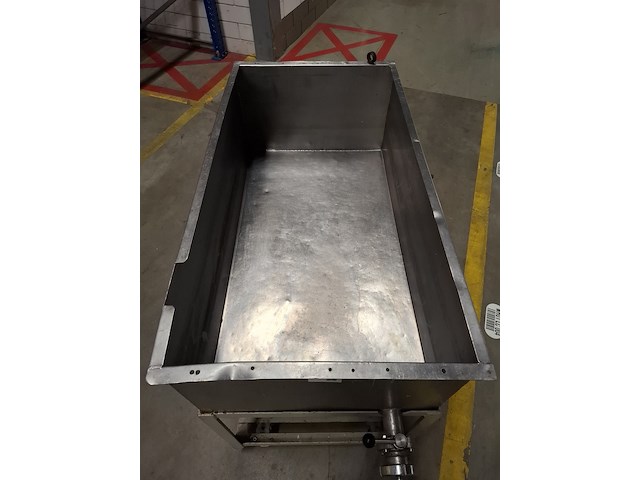 Vloeistofbak op verrijdbaar onderstel rvs/metaal - afbeelding 5 van  5