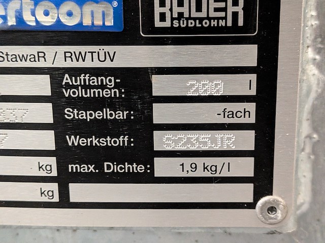 Vloeistoflekbak met stelling bauer, 3021, bouwjaar 2007 - afbeelding 10 van  10