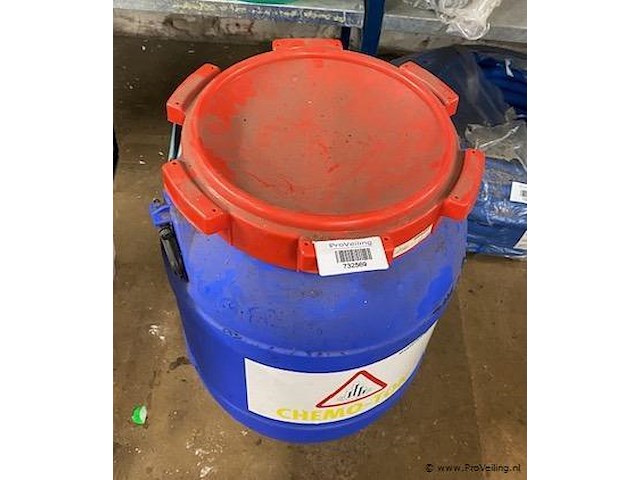 Vloeistofvat blauw/rood 54 liter - afbeelding 1 van  1
