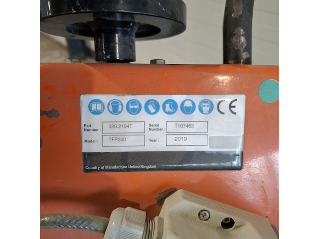 Vloerfreesmachine 230v trelawny, tfp200 230v, bouwjaar 2019 - afbeelding 5 van  8