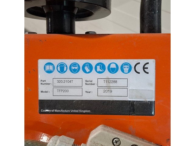 Vloerfreesmachine 230v trelawny, tfp200 230v, bouwjaar 2019 - afbeelding 2 van  14