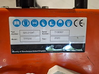 Vloerfreesmachine 230v trelawny, tfp200 230v, bouwjaar 2020 - afbeelding 9 van  9