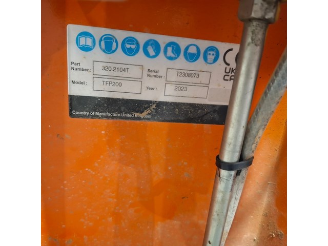 Vloerfreesmachine 230v trelawny, tfp200 230v, bouwjaar 2023 - afbeelding 9 van  9