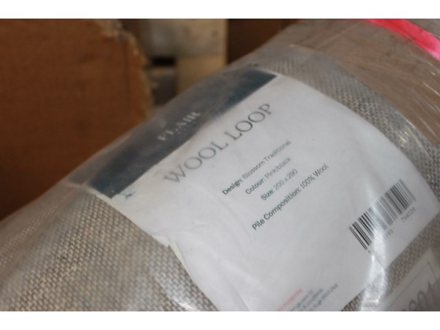 Vloerkleed 200x290 100% wol / blossum traditional pink/black 1x - afbeelding 5 van  5