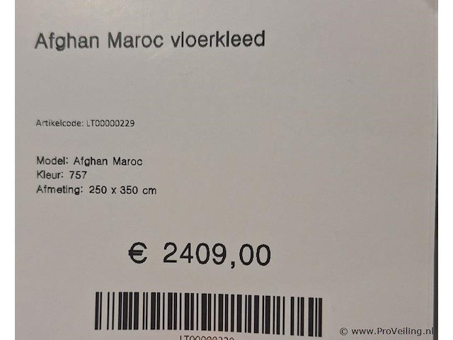 Vloerkleed afghan maroc - afbeelding 2 van  2