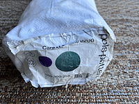 Vloerkleed dark green/lime round, polspotten - afbeelding 3 van  3