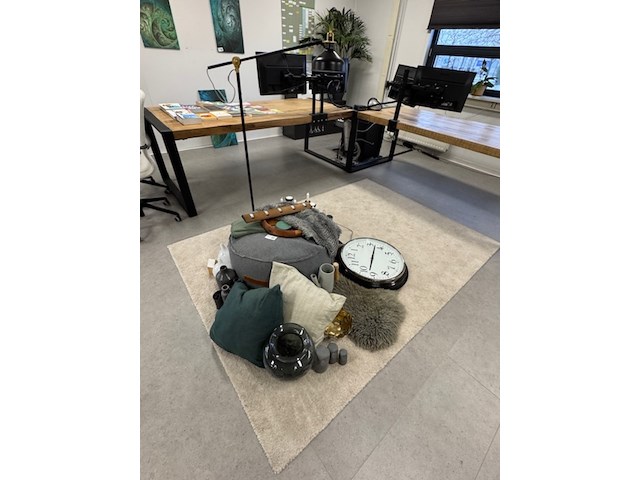 Vloerkleed en diverse accessoires, crème - afbeelding 1 van  11