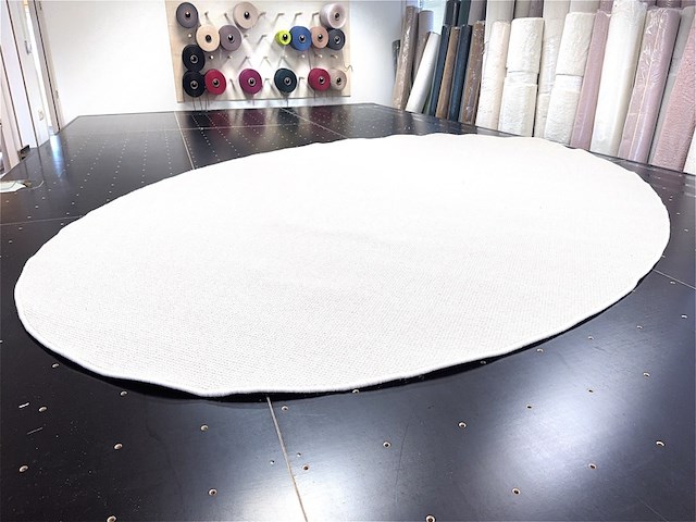 Vloerkleed, m-ray, ovaal, licht beige - afbeelding 2 van  4