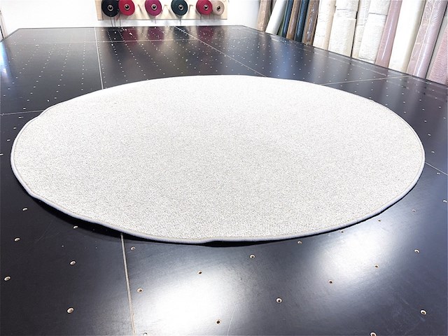 Vloerkleed, m-ray, rond, gemêleerd grijs - afbeelding 2 van  4