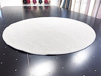 Vloerkleed, m-ray, rond, gemêleerd grijs - afbeelding 2 van  4