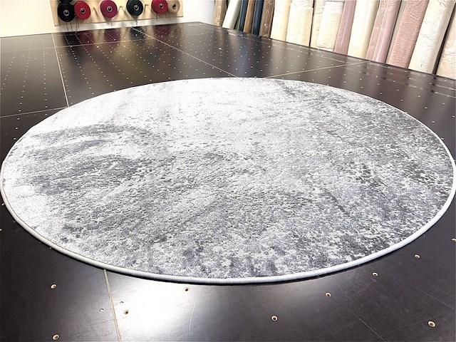 Vloerkleed, m-ray, rond, grijs / taupe - afbeelding 2 van  4