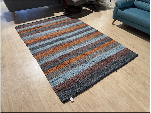 Vloerkleed, meerkleurig leer - afbeelding 1 van  1