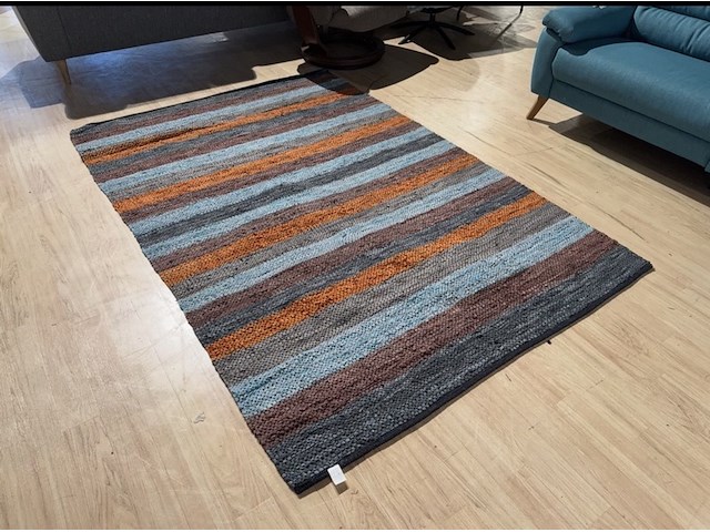 Vloerkleed, meerkleurig leer - afbeelding 1 van  1