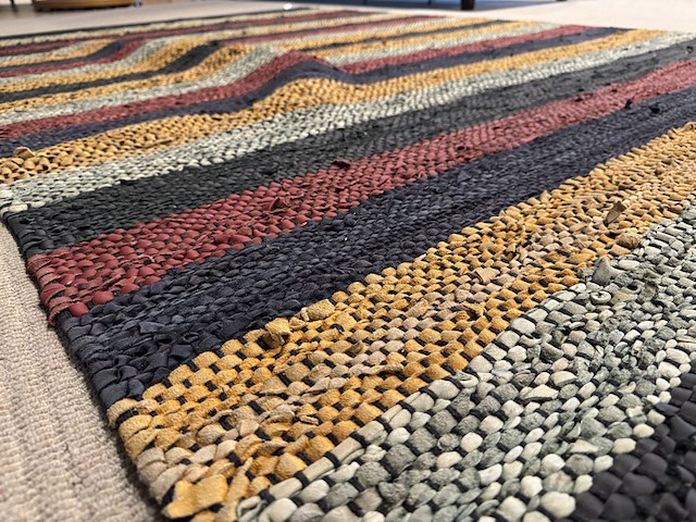 Vloerkleed, meerkleurig leer - afbeelding 2 van  2
